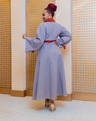 Ankish Shirt Dress - Brown