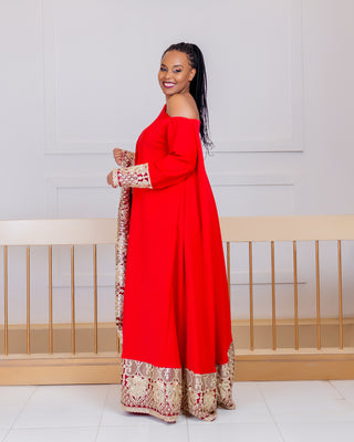 Titimet Arabic Dress - Red