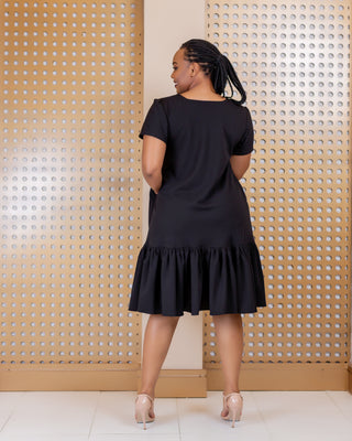 Galana Shift Dress - Black