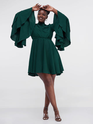 Lengwa Dress - Emerald Green