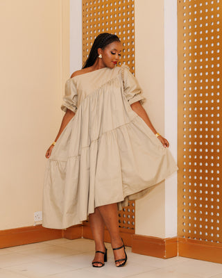 Gikumene Dress - Nude