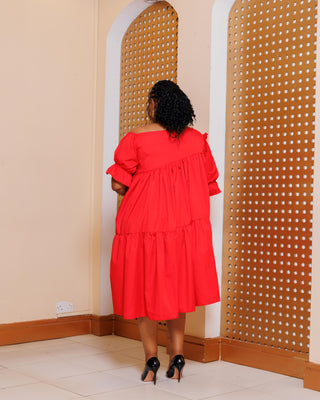 Gikumene Dress - Red
