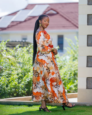 Mawego Maxi Dress - Orange