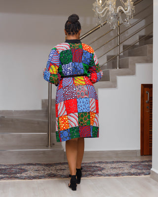 Ankara Shamata Kimono - Multicoloured