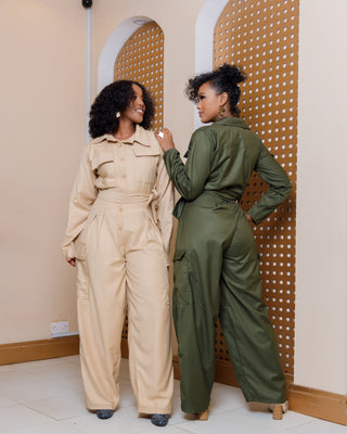 Safari Mara Jumpsuit - Jungle Green