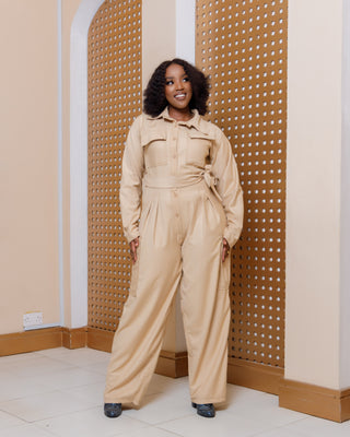 Safari Mara Jumpsuit - Beigei