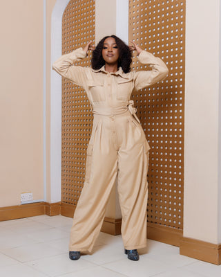 Safari Mara Jumpsuit - Beigei