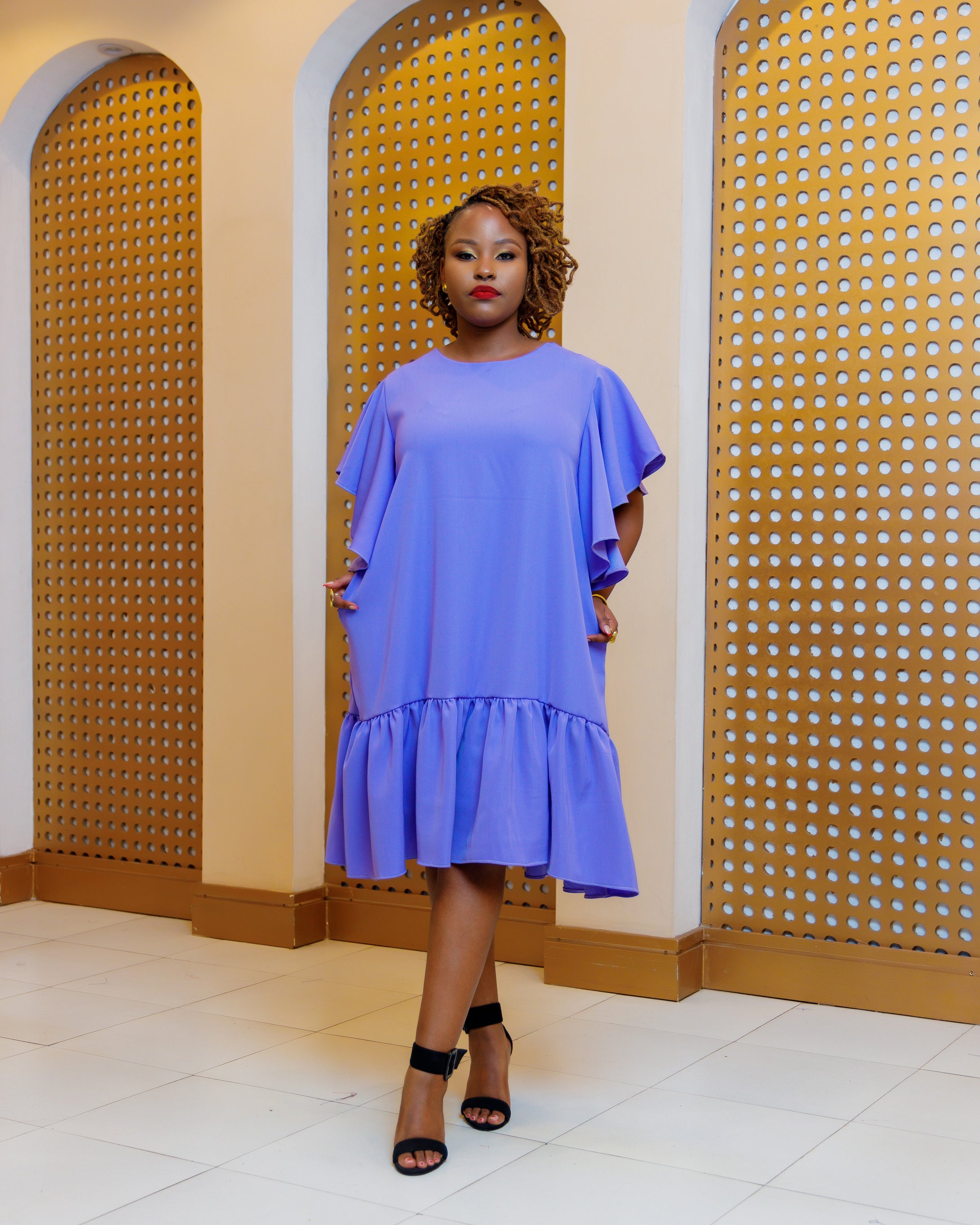 Knee length dresses clearance