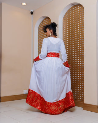Ethiopian Traditional Maxi Dress