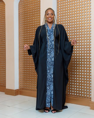 Ankara Akado Kaftan - Black