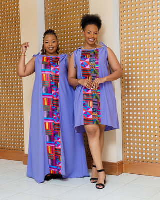 Emuny Ankara Maxi Dress- Lilac