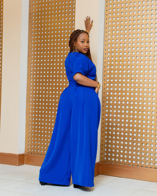 Chola Ankara Jumpsuit - Royal Blue