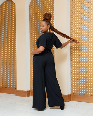Chola Ankara Jumpsuit - Black