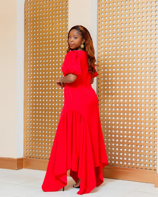 Bathi Maxi Dress- Red