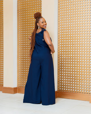 Enchoro Jumpsuit - Navy Blue
