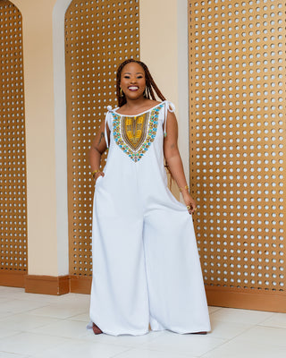 Enchoro Jumpsuit - White