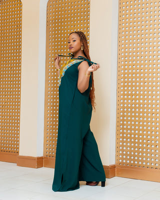 Enchoro Jumpsuit - Emerald Green