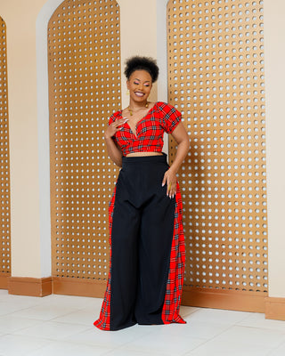 Asuna Full Set (Wrap Top+Palazzo)- Maasai