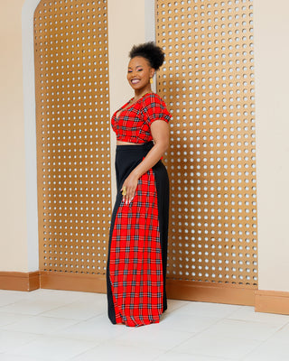 Asuna Full Set (Wrap Top+Palazzo)- Maasai