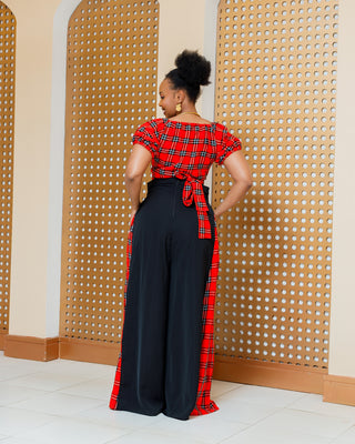 Asuna Full Set (Wrap Top+Palazzo)- Maasai