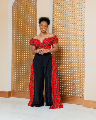 Asuna Full Set (Wrap Top+Palazzo)- Maasai