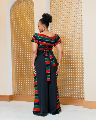 Asuna Full Set (Top+Palazzo)- Kenyan