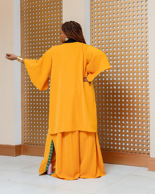 Enchoro Kimono ONLY WITHOUT Palazzo - Mustard Yellow