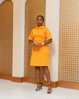 Karinga Dress -Mustard Yellow