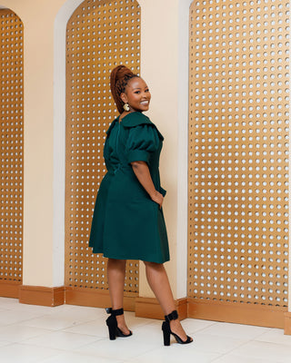 Kamae Dress - Emerald Green