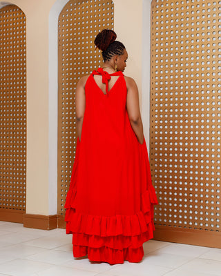 Baragoi Maxi Dress - Red