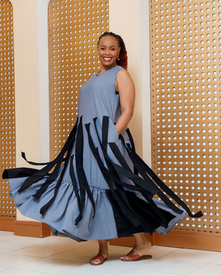 Kaplong Maxi Dress - Grey