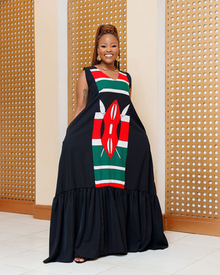 Lugala Kenyan Flag Dress