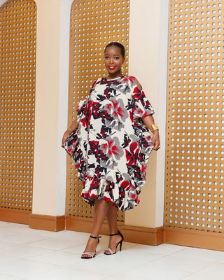 Emuriri Shift Dress - Maroon