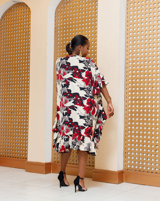 Emuriri Shift Dress - Maroon