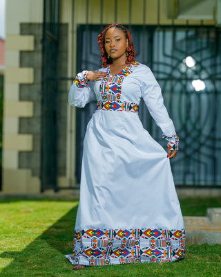 Kilele Maxi Dress - White