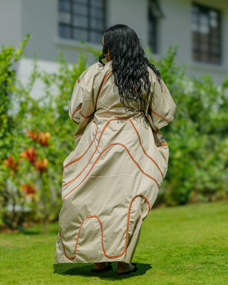 Banya Cotton Kaftan - Nude