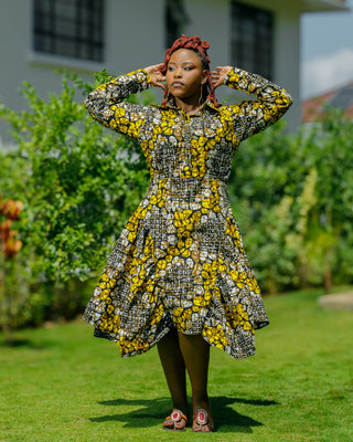 Katuaa Ankara Dress - Yellow