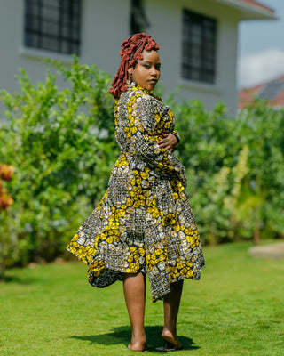 Katuaa Ankara Dress - Yellow