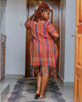 Kyambalasi Kikoy Dress - Red