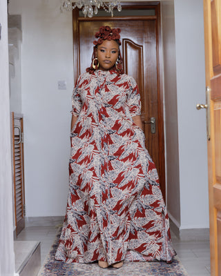 Kilala Shirt Dress - Maroon