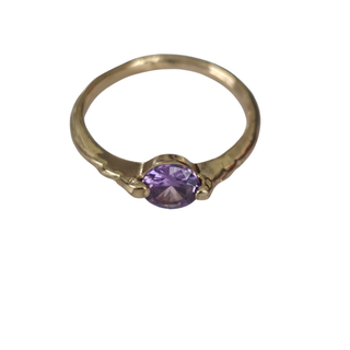 Ring Gold Stone Amethyst - Purple