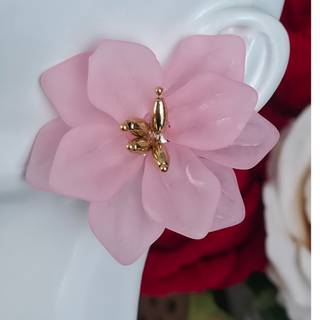 Earrings Floral Design 1 - Pink