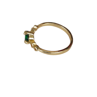 Ring Gold Stone Emerald - Green