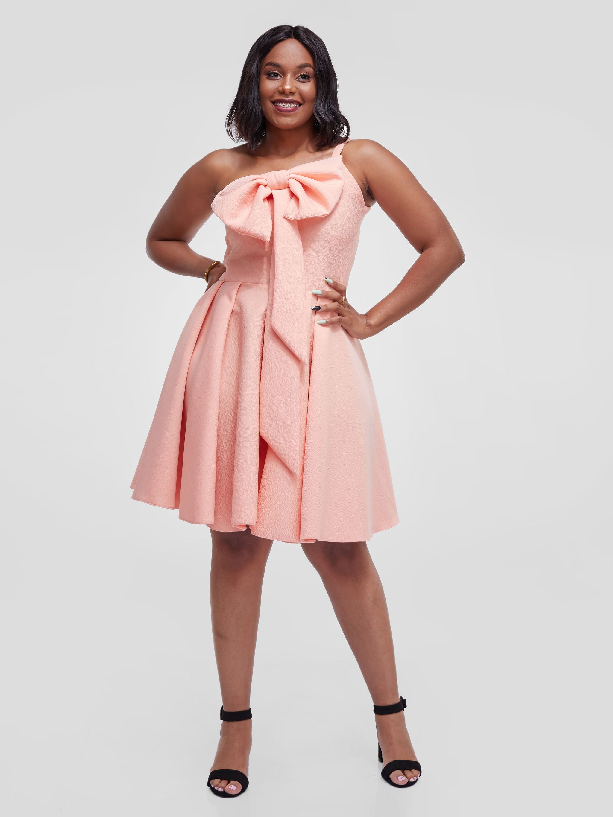 Nyota Dress Peach Olakira Craft