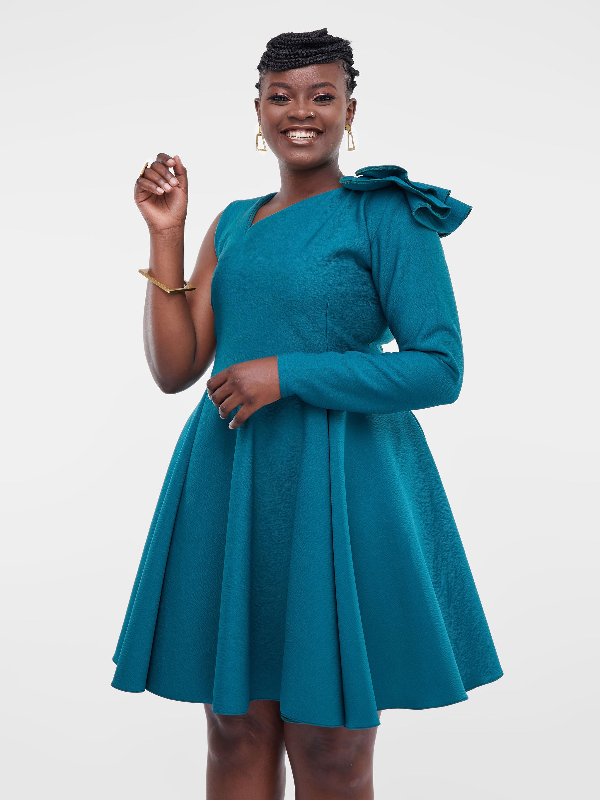 Elegant teal hot sale dresses