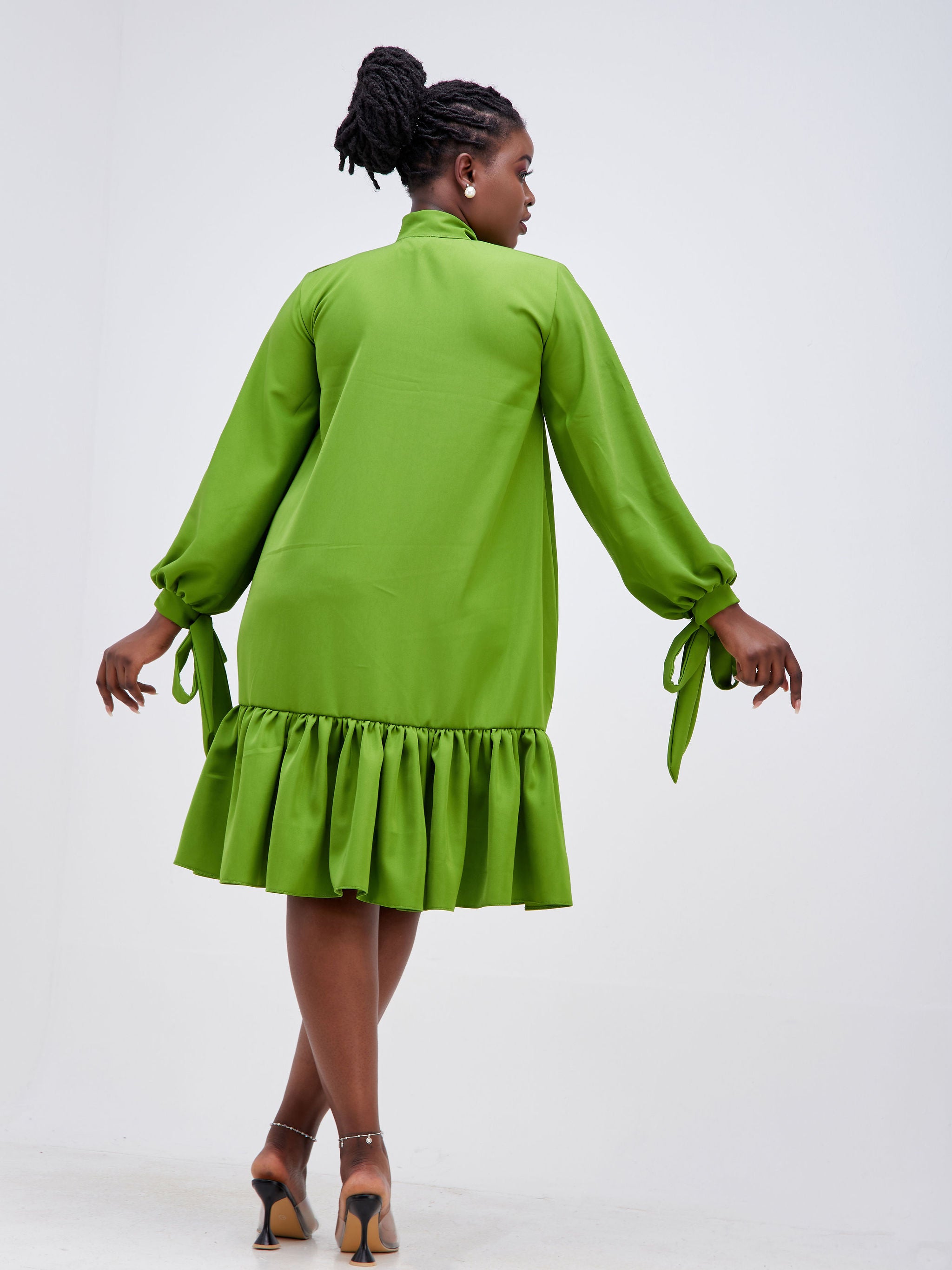 Zara green shift store dress