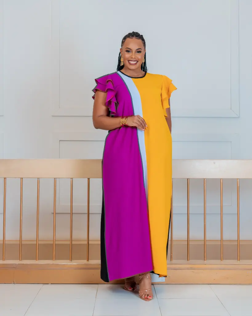 [Fuchsia] Abarot Maxi Dress (2XS)