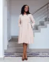 Achivwa Dress Beige
