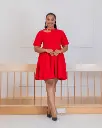 Adongo Dress Red