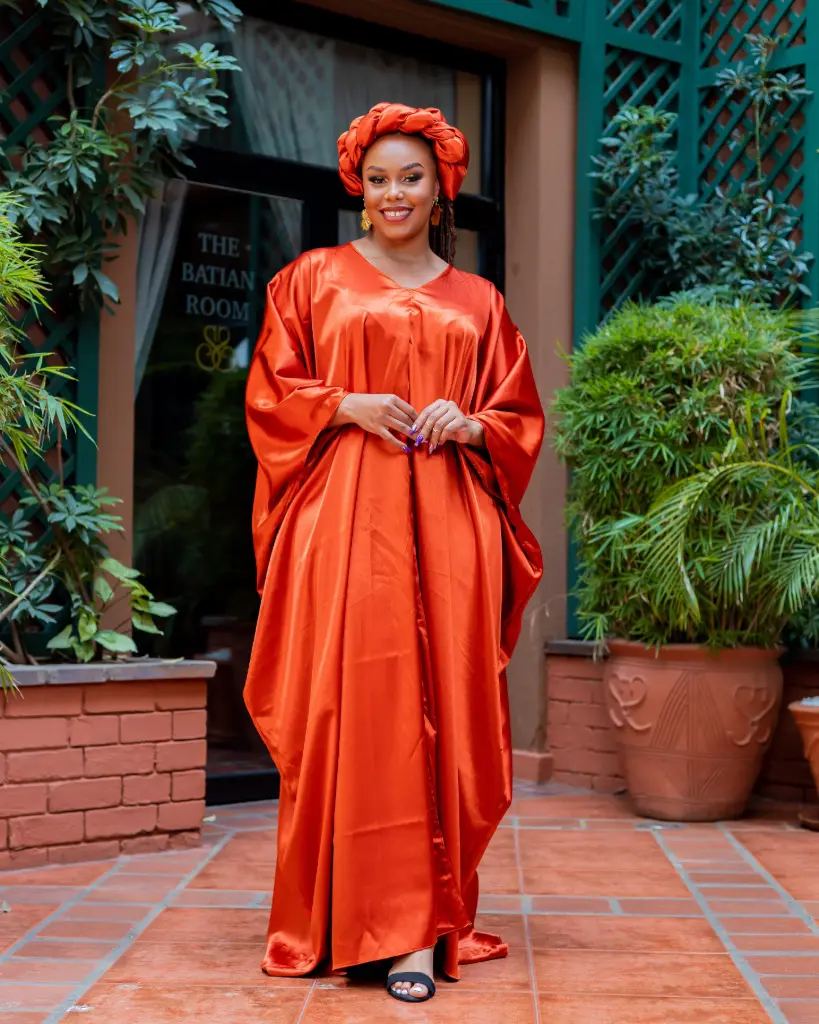 [Orange] Akado Full Set Kaftan Headband Burnt Orange (2XS)